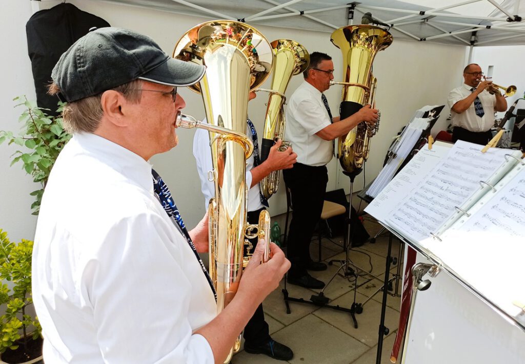 Foto Auftritt Blasmusikkapelle Schrotewichte