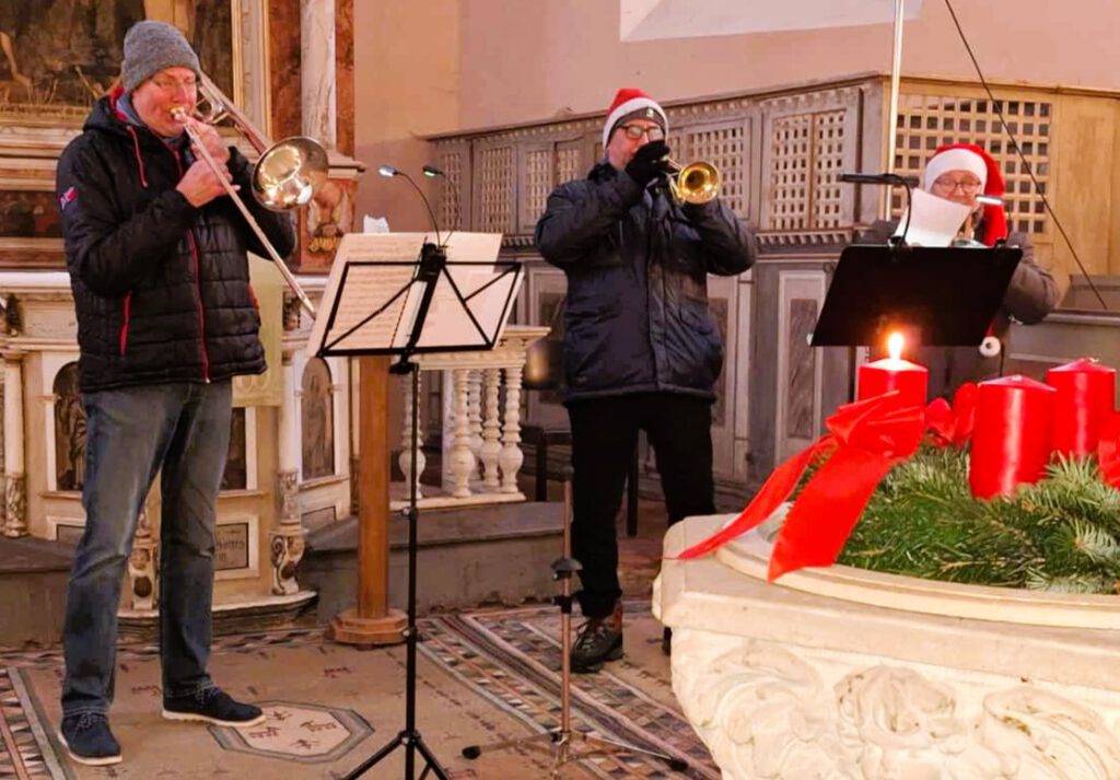 Foto Auftritt Blasmusikkapelle Schrotewichte Weihnachtskonzert